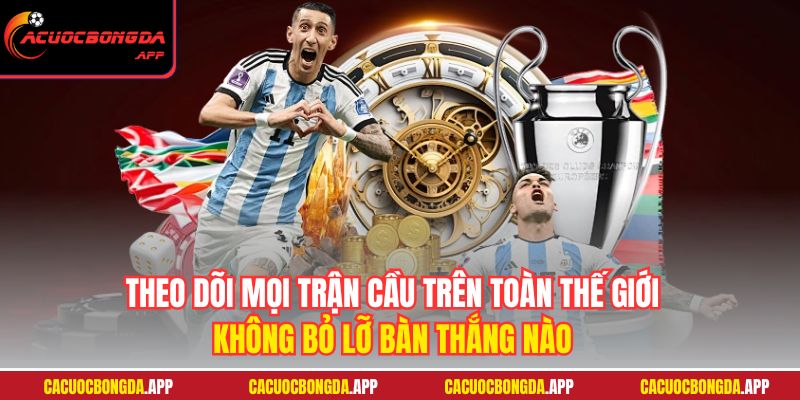 Theo dõi mọi trận cầu trên toàn thế giới, không bỏ lỡ bàn thắng nào